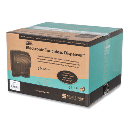 Image of San Jamar® Oceans Smart Essence Electronic Towel Dispenser, 11.88 X 9.1 X 14.4, Black
