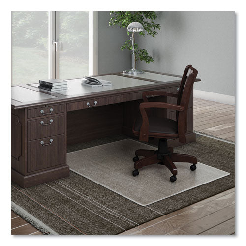 Image of deflecto® Execumat All Day Use Chair Mat For High Pile Carpet, 46 X 60, Rectangular, Clear