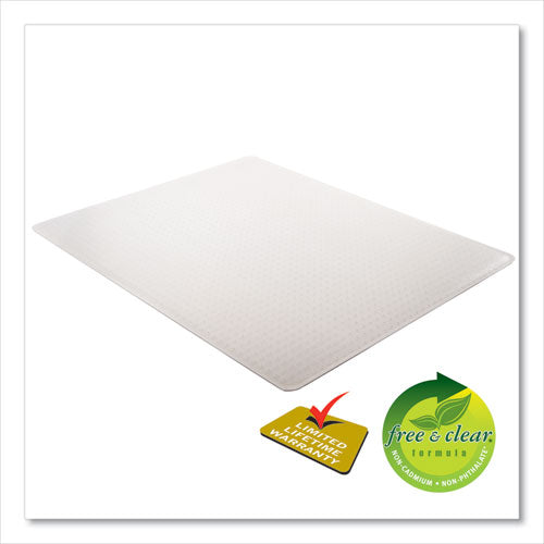 Image of deflecto® Execumat All Day Use Chair Mat For High Pile Carpet, 46 X 60, Rectangular, Clear