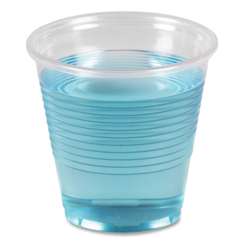Image of Boardwalk® Translucent Plastic Cold Cups, 5 oz, 100/Sleeve, 25 Sleeves/Carton