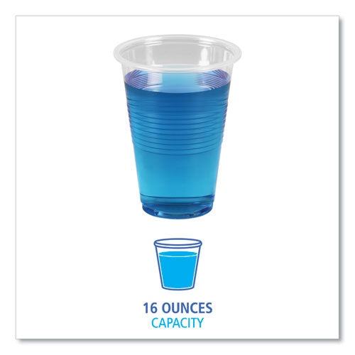 Image of Boardwalk® Translucent Plastic Cold Cups, 16 oz, 50/Pack