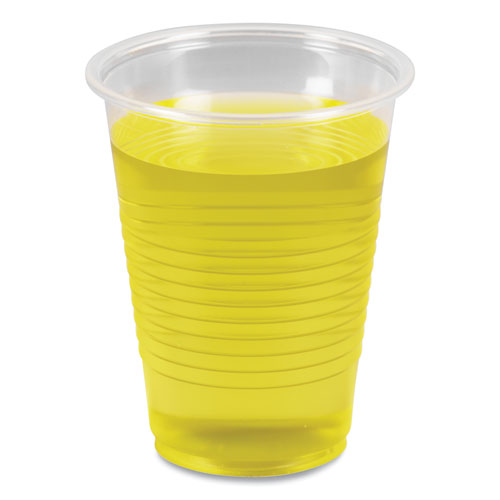 Image of Boardwalk® Translucent Plastic Cold Cups, 7 oz, 100/Sleeve, 25 Sleeves/Carton