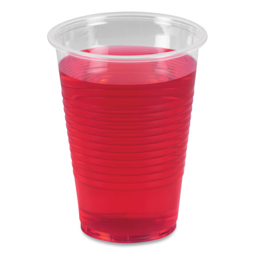 Image of Boardwalk® Translucent Plastic Cold Cups, 9 oz, 100/Sleeve, 25 Sleeves/Carton