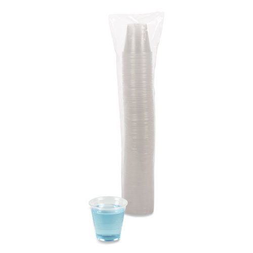 Image of Boardwalk® Translucent Plastic Cold Cups, 5 oz, 100/Sleeve, 25 Sleeves/Carton