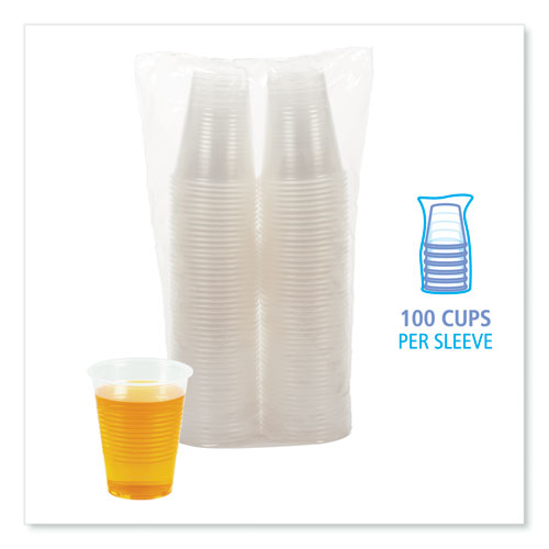 Image of Boardwalk® Translucent Plastic Cold Cups, 10 oz, 100/Pack