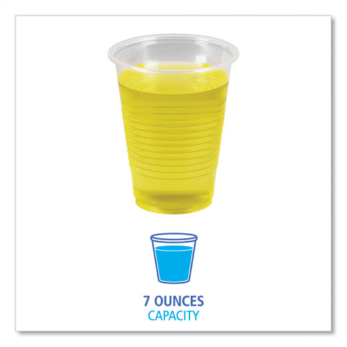 Image of Boardwalk® Translucent Plastic Cold Cups, 7 oz, 100/Pack