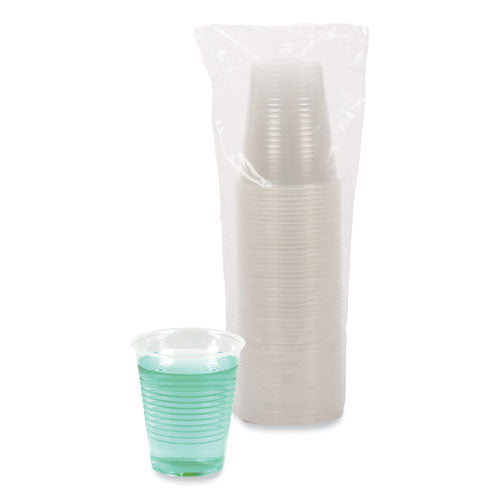 Image of Boardwalk® Translucent Plastic Cold Cups, 12 oz, 50/Sleeve, 20 Sleeves/Carton