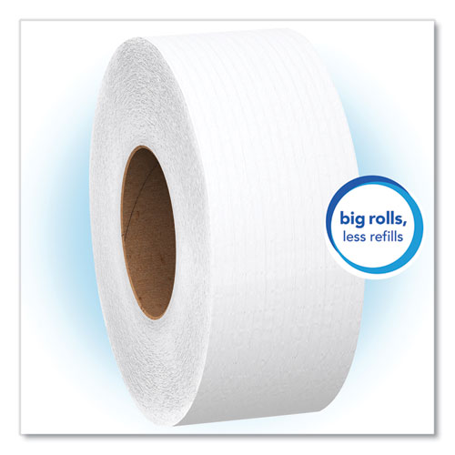 Image of Scott® Essential JRT Jumbo Roll Bathroom Tissue, Septic Safe, 1-Ply, White, 3.55" x 2,000 ft, 12 Rolls/Carton