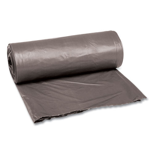 Image of Boardwalk® Low-Density Waste Can Liners, 30 gal, 0.95 mil, 30" x 36", Gray, Perforated Roll, 25 Bags/Roll, 4 Rolls/Carton