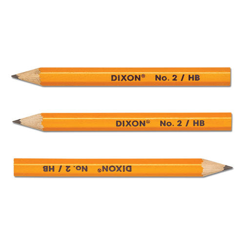 Image of Dixon® Golf Wooden Pencils, 0.7 Mm, Hb (#2), Black Lead, Yellow Barrel, 144/box