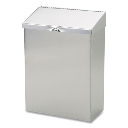 Image of HOSPECO® Wall Mount Sanitary Napkin Receptacle, Stainless Steel