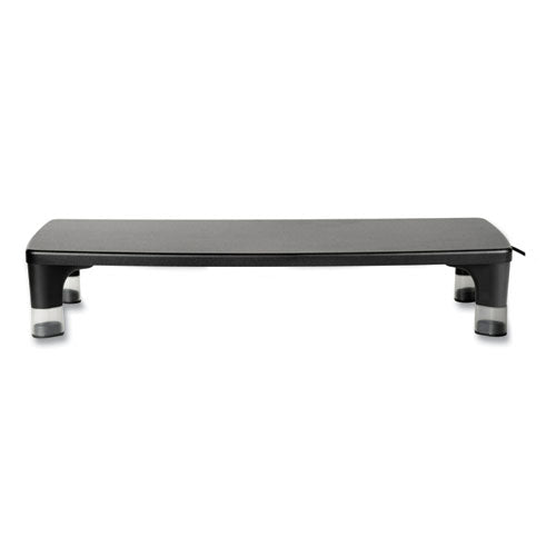 Image of 3M Monitor Stand Ms100b, 21.6 X 9.4 X 2.7 To 3.9, Black/clear, Supports 33 Lb