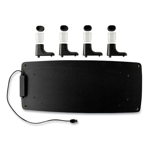 Image of 3M Monitor Stand Ms100b, 21.6 X 9.4 X 2.7 To 3.9, Black/clear, Supports 33 Lb