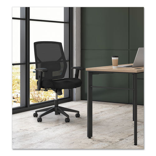 Image of HON® Vl581 High-Back Task Chair, Supports Up To 250 Lb, 18" To 22" Seat Height, Black