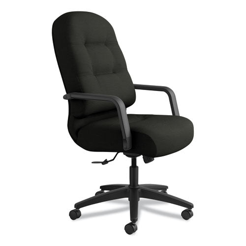 Image of HON® Pillow-Soft 2090 Series Executive High-Back Swivel/tilt Chair, Supports Up To 300 Lb, 16.75" To 21.25" Seat Height, Black