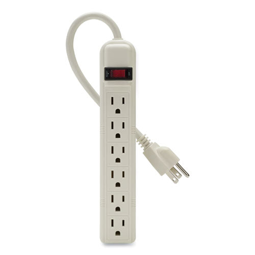 Image of Belkin® Power Strip, 6 Outlets, 3 Ft Cord, White