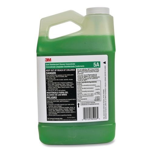 Image of 3M Quat Disinfectant Cleaner Concentrate, Pleasant Scent, 0.5 Gal Bottle, 4/carton