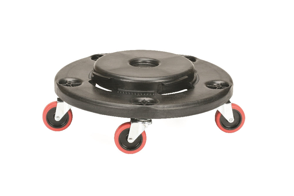 Image of Trash Can Dolly, Quiet Wheel, 350 lb Capacity