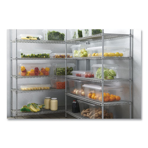Image of Rubbermaid® Commercial Food/Tote Boxes, 5 gal, 12 x 18 x 9, Clear, Plastic