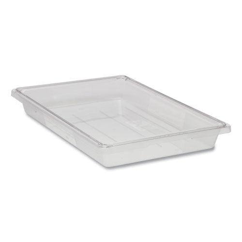 Image of Rubbermaid® Commercial Food/Tote Boxes, 5 gal, 26 x 18 x 3.5, Clear, Plastic