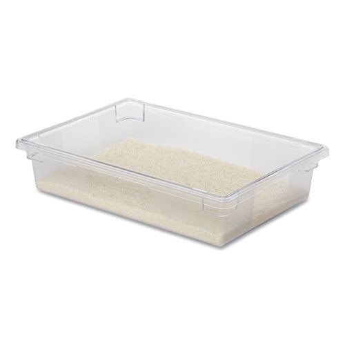 Image of Rubbermaid® Commercial Food/Tote Boxes, 8.5 gal, 26 x 18 x 6, Clear, Plastic