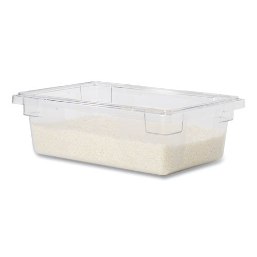 Image of Rubbermaid® Commercial Food/Tote Boxes, 3.5 gal, 18 x 12 x 6, Clear, Plastic