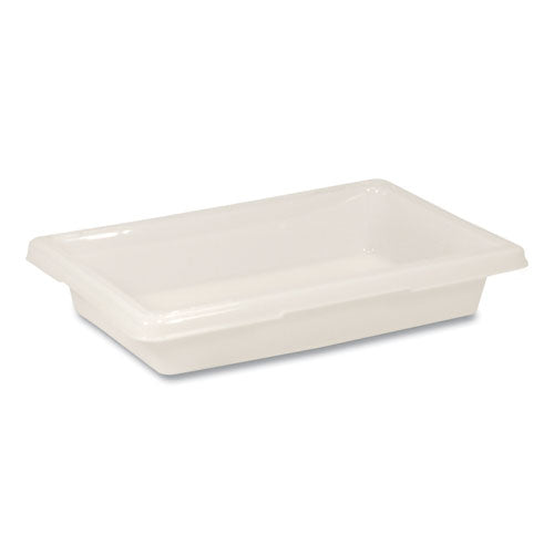 Image of Rubbermaid® Commercial Food/Tote Boxes, 2 gal, 18 x 12 x 3.5, White, Plastic