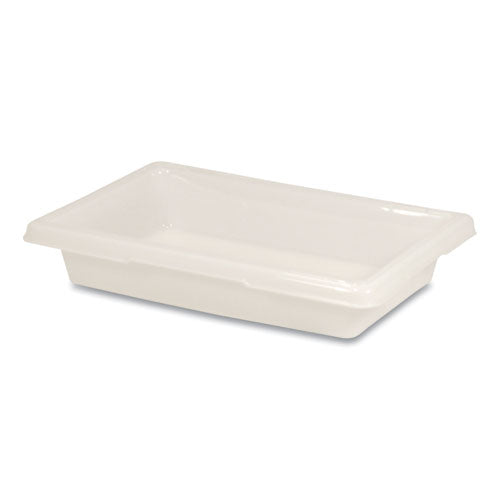 Image of Rubbermaid® Commercial Food/Tote Boxes, 2 gal, 18 x 12 x 3.5, White, Plastic