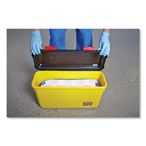 Image of Rubbermaid® Commercial HYGEN HYGEN Charging Bucket, 6.8 gal, Yellow