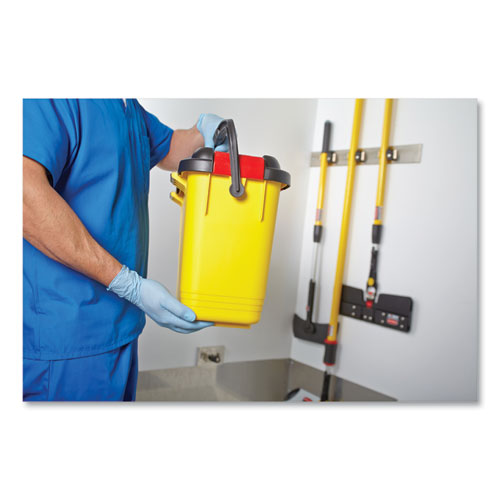 Image of Rubbermaid® Commercial HYGEN HYGEN Charging Bucket, 6.8 gal, Yellow