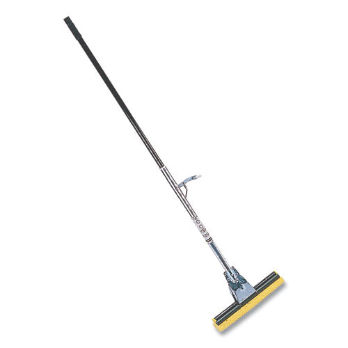 Image of Rubbermaid® Commercial Steel Sponge Mop, 12" Wide Yellow Cellulose Sponge Head, Bronze Steel Handle