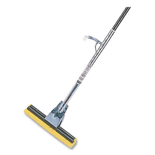 Image of Rubbermaid® Commercial Steel Sponge Mop, 12" Wide Yellow Cellulose Sponge Head, Bronze Steel Handle