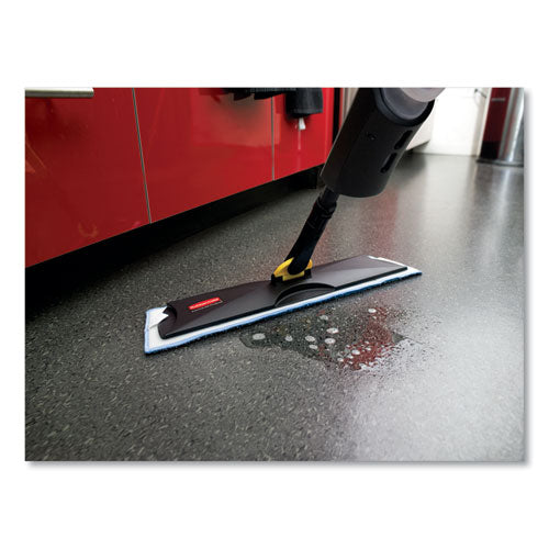 Image of Rubbermaid® Commercial Light Commercial Spray Mop, 18" Wide Blue Head, 52" Steel Handle