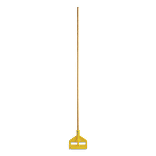 Image of Rubbermaid® Commercial Invader Side-Gate Wood Wet-Mop Handle, 1" dia x 60", Natural, 12/Carton