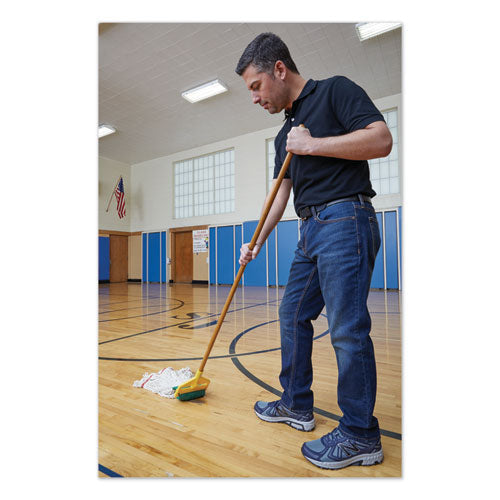 Image of Rubbermaid® Commercial Invader Side-Gate Wood Wet-Mop Handle, 1" dia x 60", Natural, 12/Carton