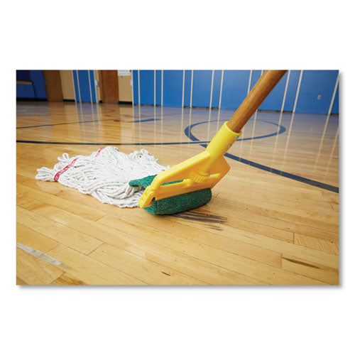 Image of Rubbermaid® Commercial Invader Side-Gate Wood Wet-Mop Handle, 1" dia x 60", Natural, 12/Carton