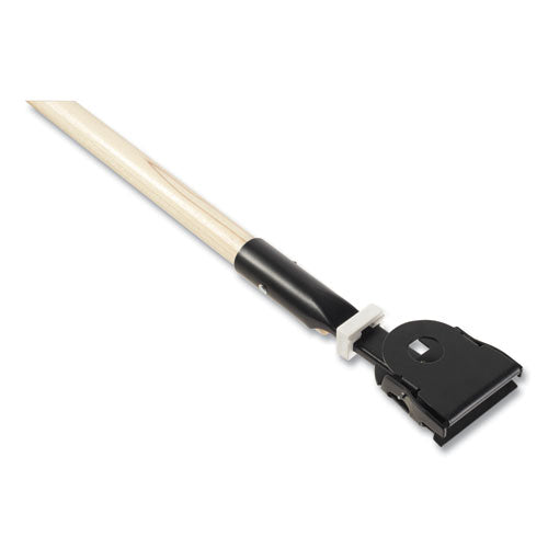 Image of Rubbermaid® Commercial Snap-On Hardwood Dust Mop Handle, 1.5" dia x 60", Natural
