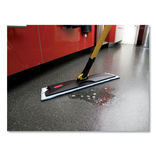 Image of Rubbermaid® Commercial Economy Wet Mopping Pad, Microfiber, 18", Blue