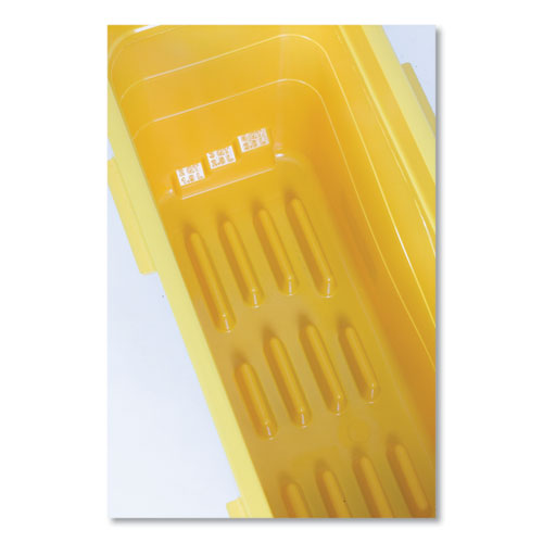 Image of Rubbermaid® Commercial HYGEN HYGEN Charging Bucket, 6.8 gal, Yellow