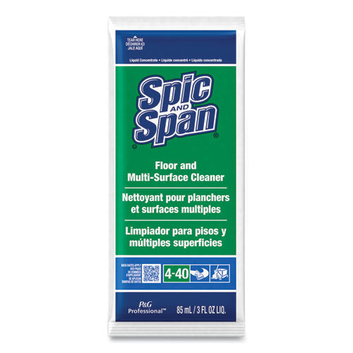 Image of Spic and Span® Liquid Floor Cleaner, 3 Oz Packet, 45/carton