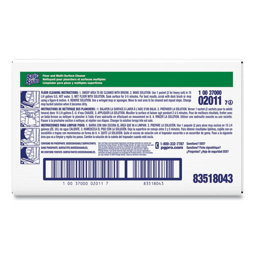Image of Spic and Span® Liquid Floor Cleaner, 3 Oz Packet, 45/carton