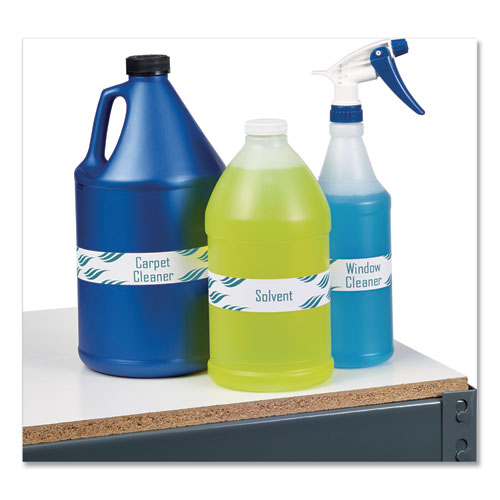 Image of Avery® Water-Resistant Wraparound Labels w/ Sure Feed, 9.75 x 1.25, White, 40/Pack