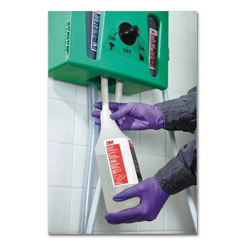 Image of 3M Flow Control System Chemical Dispenser, Air Gap, Pressure Relief Valve, (4) 0.5 Gal, 12.25 X 6.3 X 22.5, Green