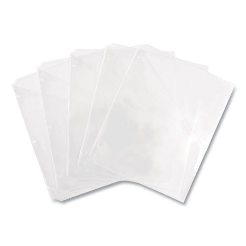 Image of Avery® Binder Pockets, 3-Hole Punched, 9.25 x 11, Clear, 5/Pack