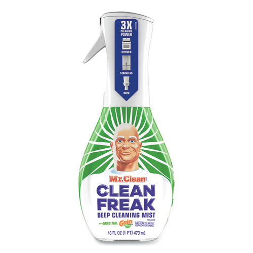 Image of Mr. Clean® Clean Freak Deep Cleaning Mist Multi-Surface Spray, Gain Original, 16 Oz Spray Bottle, 6/carton