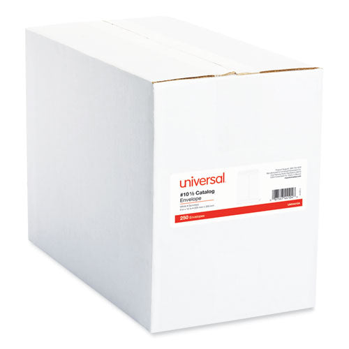 Image of Universal® Catalog Envelope, 24 lb Bond Weight Paper, #10 1/2, Square Flap, Gummed Closure, 9 x 12, White, 250/Box