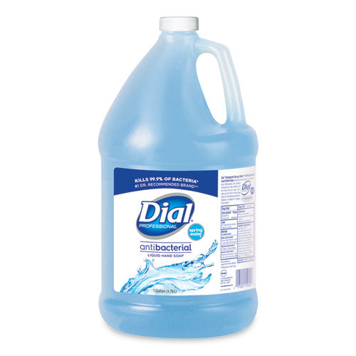 Image of Dial® Professional Antibacterial Liquid Hand Soap, Spring Water Scent, 1 gal