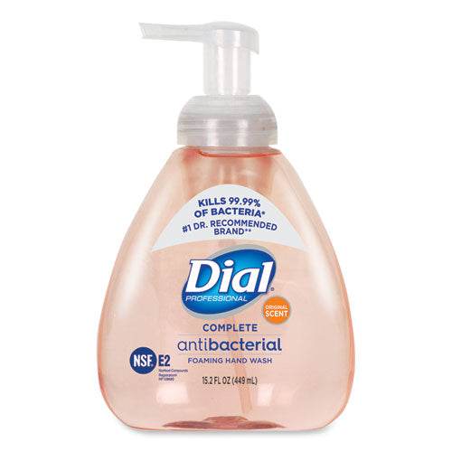 Image of Dial® Professional Antibacterial Foaming Hand Wash, Original Scent, 15.2 oz, 4/Carton