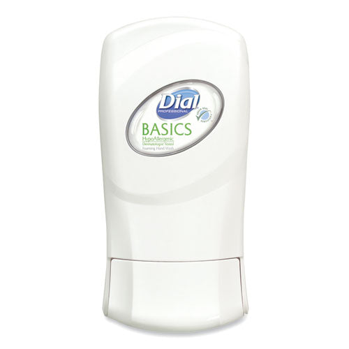 Image of Dial® Professional Basics Hypoallergenic Foaming Hand Wash Refill for FIT Manual Dispenser, Honeysuckle Scent, 1.2 L, 3/Carton