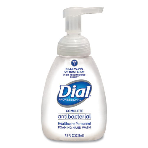 Image of Dial® Professional Antibacterial Foaming Hand Wash, Original Scent, 7.5 oz, 12/Carton